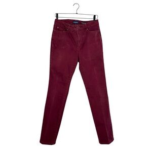 Charter Club Lexington Straight Cranberry Jeans Size 12 Coastal Preppy